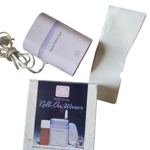 Vintage One Touch Roll On Waxer with 4 Refills Personal Legs Arms Face Body - Picture 5 of 11